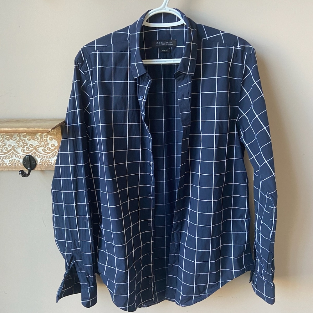 ZARA men's Slim fit shirt L